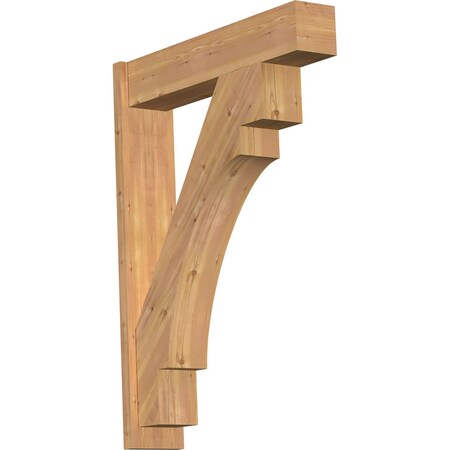 Ekena Millwork Merced Block Smooth Outlooker, Western Red Cedar, 7 1/2"W x 34"D x 46"H OUT08X34X46MRC05SWR